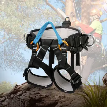 

Safety Belt Waist Support Half Body Rock Climbing Harness Aerial Seat Belts Survival Protection Professional Climbing Accessory