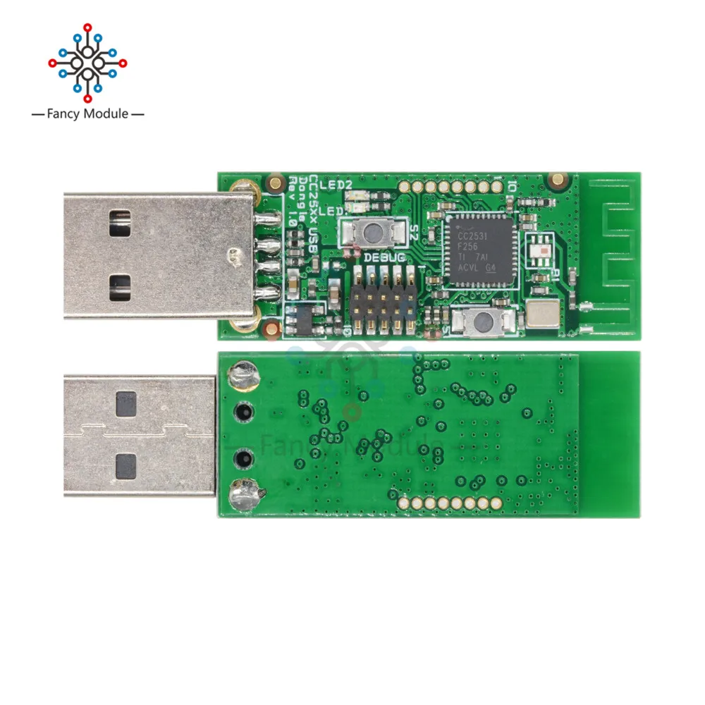 Беспроводной Zigbee CC2531 анализатор доска USB модуль с ключом и BTool программист провод скачать разъем программирования