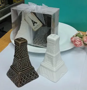 

Ywbeyond 2pcs 1set 60pcs=30pairs/lot ceramic tower salt and pepper shakers wedding bridal showers party return gifts souvenirs