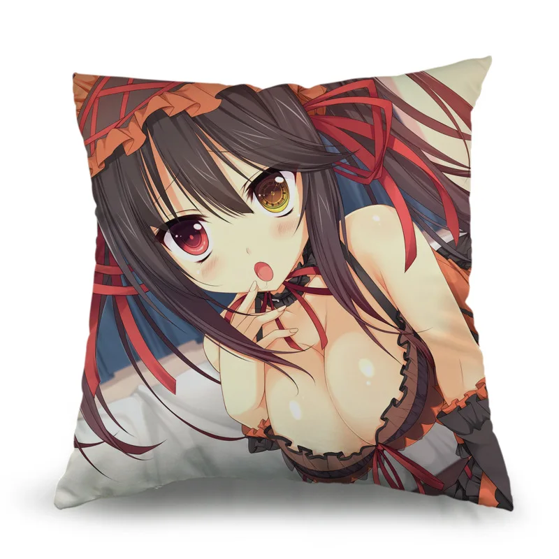 Японские Аниме подушки Date A Live tokisaki kurumi Наволочка 50 см x 50 см две стороны печатных