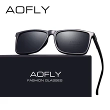AOFLY брендовые дизайнерские классические черные поляризованные солнцезащитные очки, мужские солнцезащитные очки для вождения, мужские винтажные очки, UV400