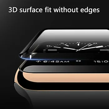 

38mm Fully Covered Tempered Glass Screen Protector Smart Watch Tempered Glass Plating Protector for Apple Watch