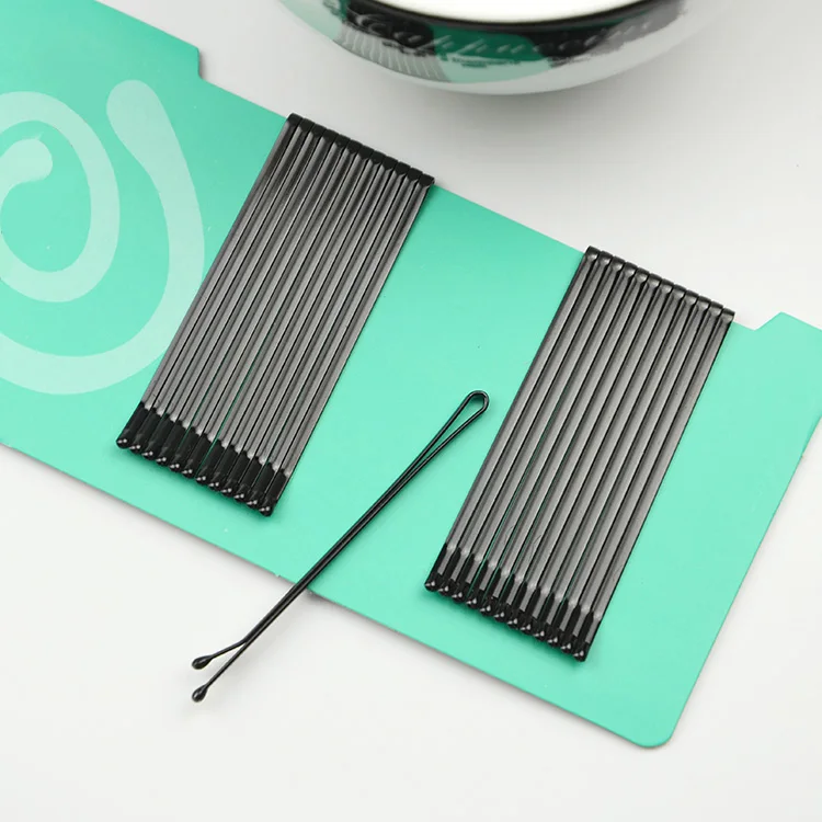 Bobby Pins 6cm Hair Clips for Hair Clip Pin Flat/Wavy/Curved Hairpins Barrettes for Women Girls Hairdressing Accessories Black