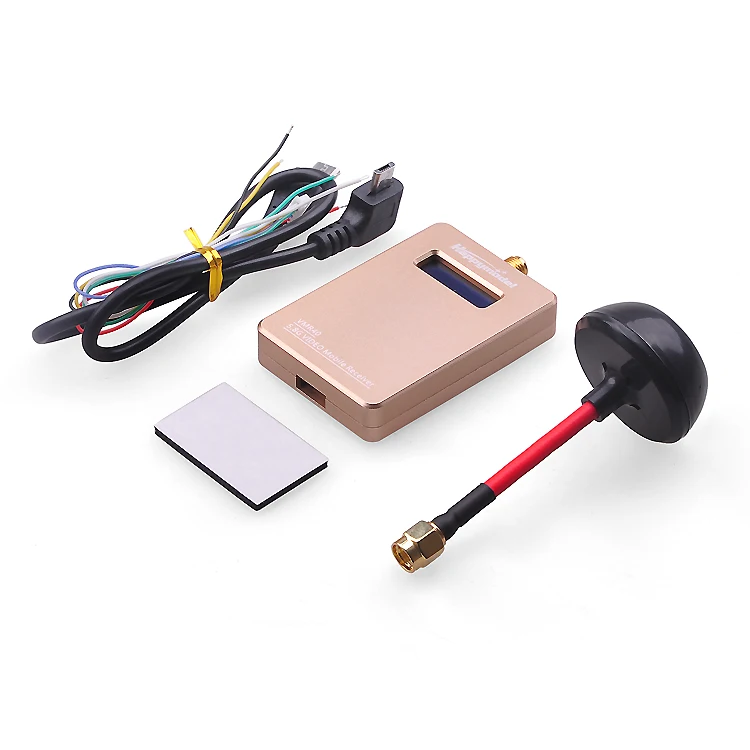 Koop F18265 VMR40 5.8G 40Ch Draadloze FPV Systeem Video Rx Reciever met Antenne OTG Sluit Smartphone Tablet PC voor Racing Quadcopter