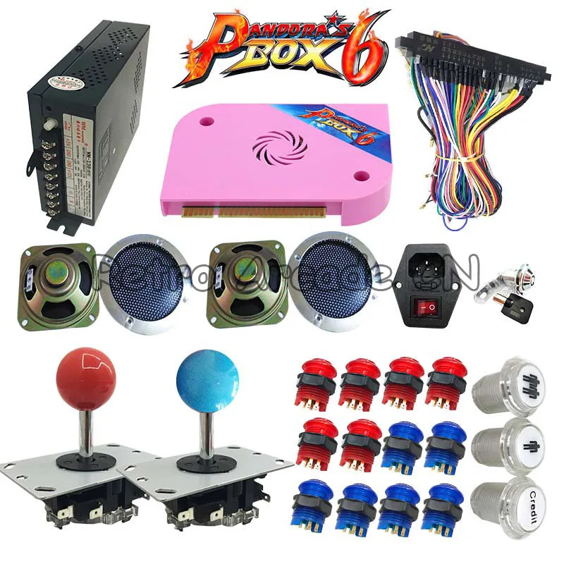 Newest 3D Tekken DIY kit with Pandora Box 6 pcb 1300 in 1 power supply joystick LED button For arcade game cabinet machine Newest 3D Tekken DIY kit with Pandora Box 6 pcb 1300 in 1 power supply joystick LED button For arcade game cabinet machine