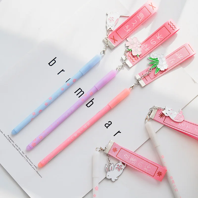 Lucky Cherry Sakura быстросохнущая Женская ручка Escolar Papelaria школьные и офисные