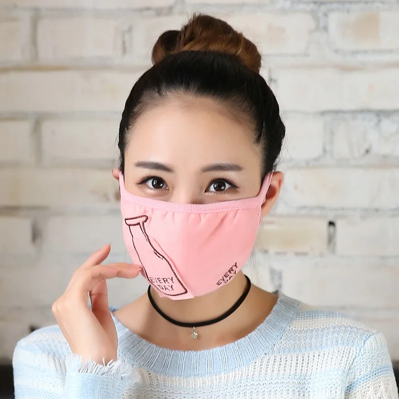 10pcs/Pack Women's Mask Masks Female Riding Dusty Warm Cute Fashion