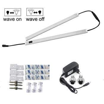

2pcs suit high bright 5730 IR Motion Sensor bar Light,dimmable led strip light wave hand to control on and off,easy use
