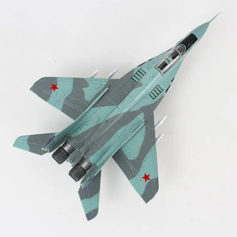 Модель 1/100 года MIG29, модели летательных аппаратов для взрослых и детей из Российской Федерации, ВВС и советских ВВС, игрушки для демонстрации