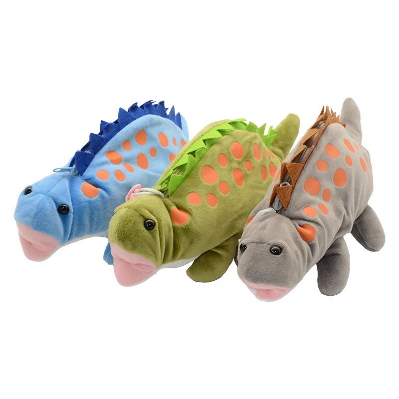 pencil case kawaii Plush High capacity school supplies Animal dinosaur gran capacidad bag papeleria material kalem kutusu cute