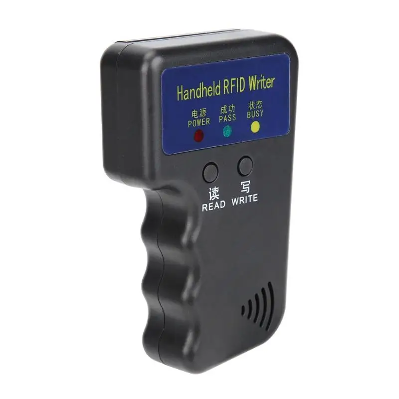 Черный/синий Дубликатор ключей Ручной 125 кГц RFID ID карта копировальный писатель записи EM4305 ID карты HID апжр карты можно скопировать - Цвет: RFID Writer