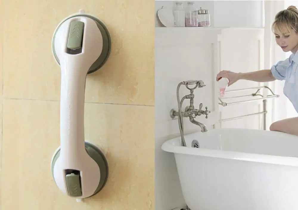 

HOT! Bathroom Grab Toilet Handle Handrail Grip SPA Bath Shower Tub Safety Helping Vacuum Suction Cup Anti Slip Support