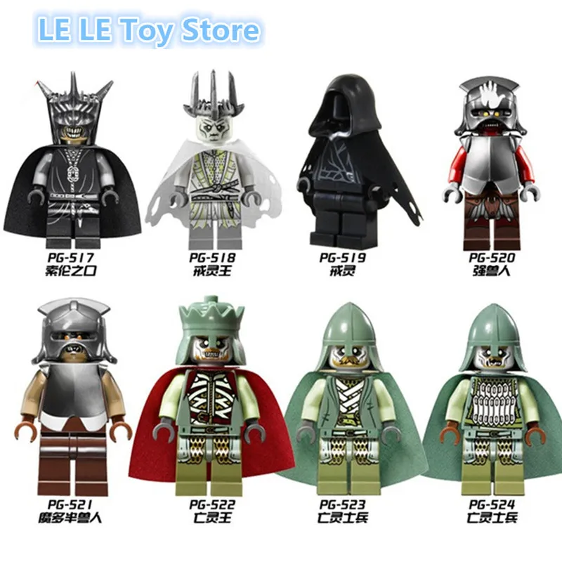 8pcs/lot PG8036 Super Heroe Lord of the rings Nazgul The hobbit los khan sold Building Blocks DIY Gift Baby Toy baby-brick : image 8pcs/lot PG8036 Super Heroe Lord of the rings Nazgul The hobbit los khan sold Building Blocks DIY Gift Baby Toy baby-brick