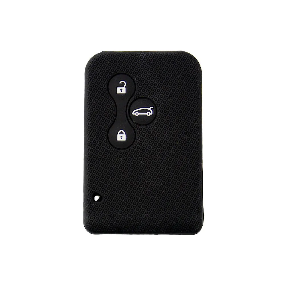 

Silicone Rubber Car Key Case Cover for Renault Megane R.S. Scenic 3 Button Card Key Protector Shell Remote Accessories