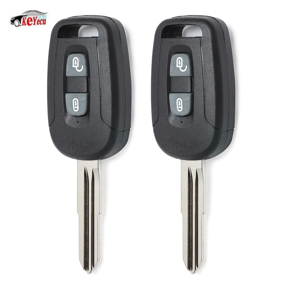 

KEYECU 2 Pcs/lot New Replacement Remote Key Fob 2 Button 433MHz ID46 Chip for Chevrolet Captiva 2008-2013