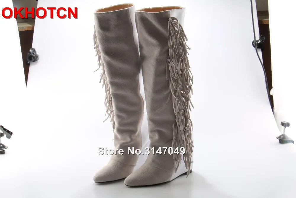 soft wedge boots