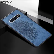 For Samsung Galaxy S10 Case Soft TPU Silicone Cloth Texture Hard PC Case For Samsung Galaxy S10 Back Cover For Samsung S10 Cover