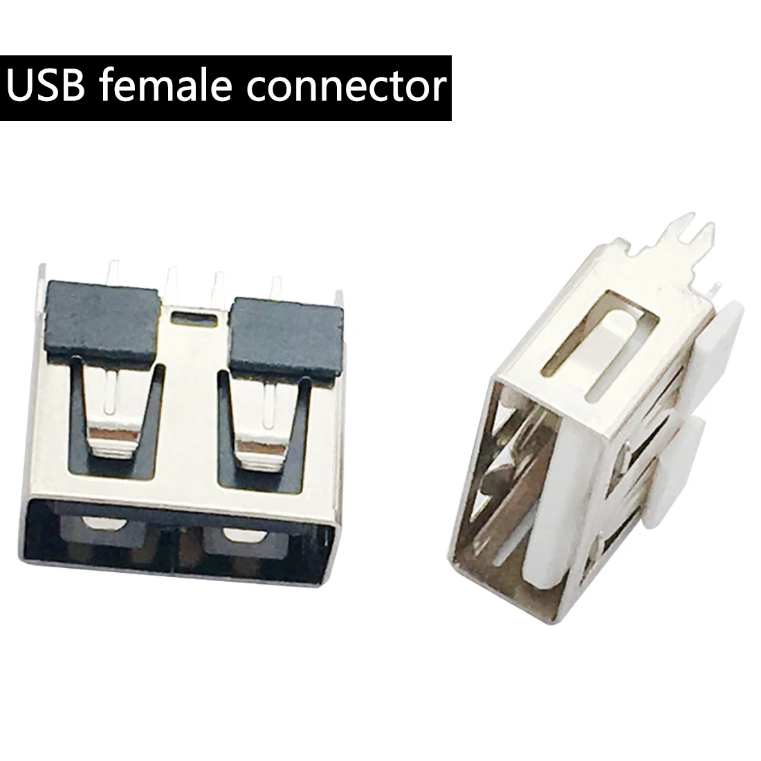 Гнездовой разъем USB 180 градусов 10 шт. вертикальный короткий корпус 0|Соединители| |