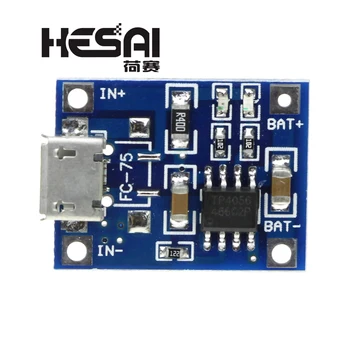 

TP4056 5V TENSTAR ROBOT 1A Micro USB 18650 Lithium Battery Charging Board Charger Module+Protection Dual Functions