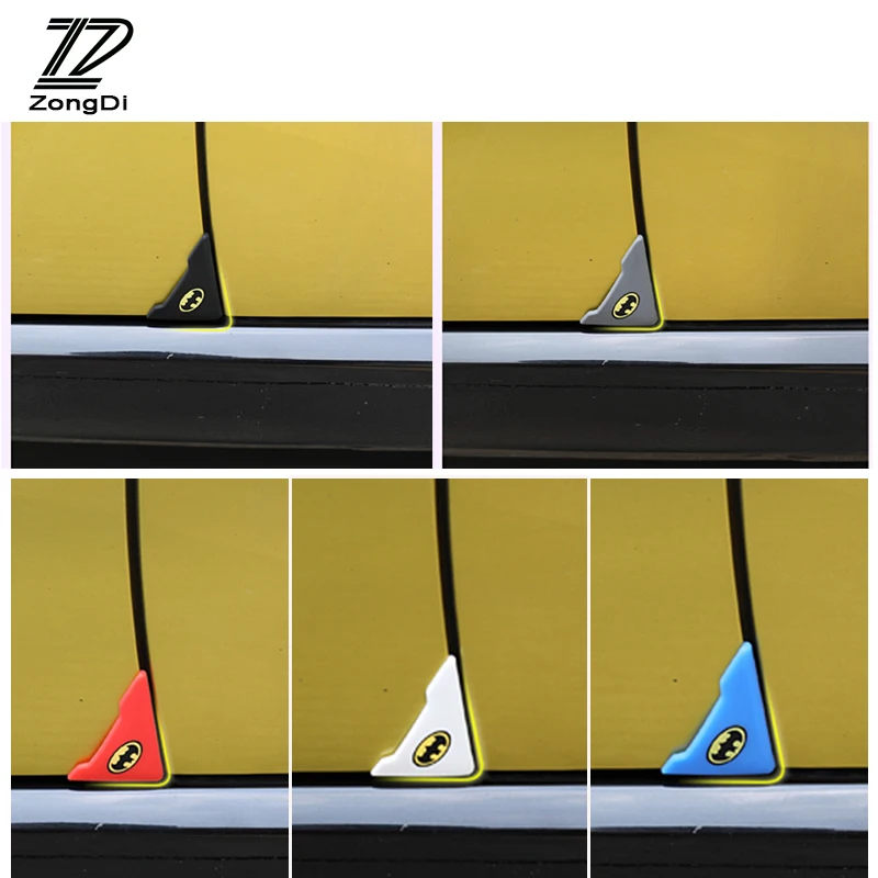 

ZD 2pcs Car Door Corner Protection Cover Stickers For Lada Toyota Corolla c-hr Avensis RAV4 Auris Honda Civic Accord Fit CRV