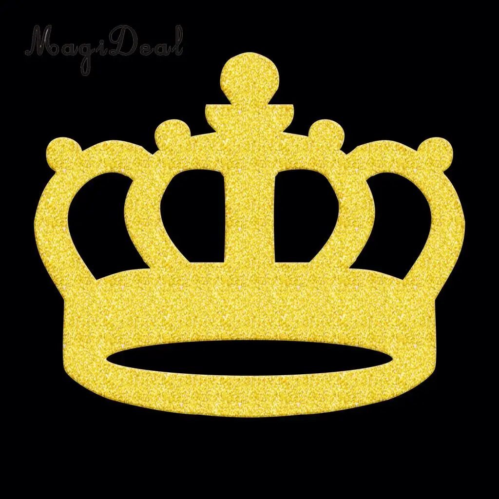 Pack of 20pcs Glitter Princess Crown DIY Cake Toppers Christmas Birthday Baby Shower Cupcake Picks Bakery Accessories