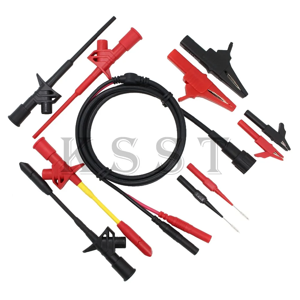 B004 11pcs/set BNC Electronic Specialties Test Lead kit Automotive Test Probe Kit Universal Multimeter probe leads kit цена B004 11pcs/set BNC Electronic Specialties Test Lead kit Automotive Test Probe Kit Universal Multimeter probe leads kit цены онлайн