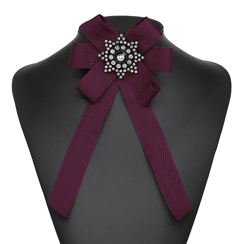 JURAN Новое поступление Классическая пряжка 5 цветов модная брошка для галстука Ювелирные изделия ткань броши «бант» Для женщин булавки-зажимы