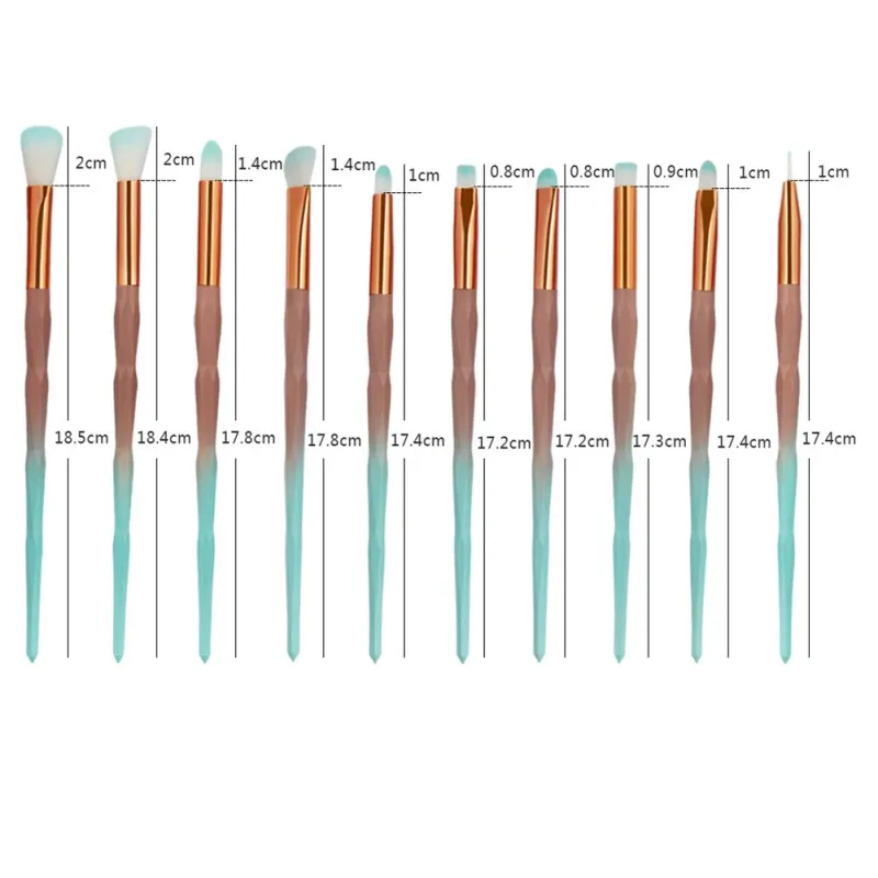 MAANGE 20 шт. набор кистей для макияжа инструмент для макияжа основа для пудры консилер для смешивания контурный косметический набор кистей для макияжа с единорогом