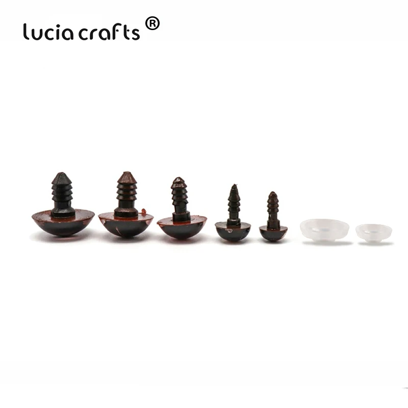 Lucia crafts, 10 пар/20 пар, детская пластиковая игрушка для рукоделия, куклы, глаза, пластиковые безопасные глаза, сделай сам, кукольные аксессуары ручной работы K0919