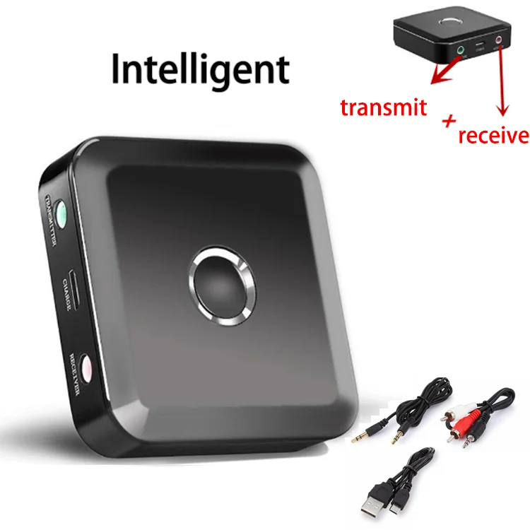 

QHRICE Bluetooth Transmitter4.0 3.5mm RXTX Bluetooth Adapter for TV Headphones Speaker Play station 4 Audio Bluetooth Receiver