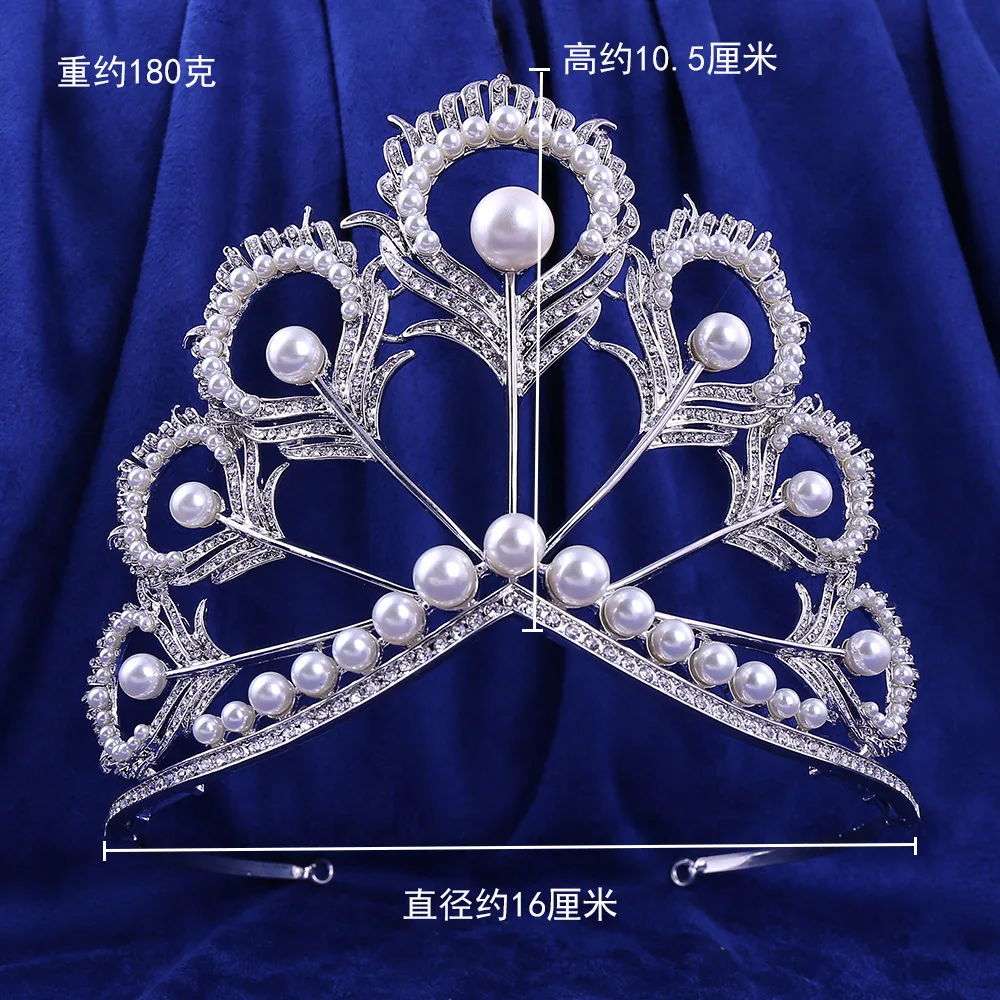 Crown, Tiara, YallFF Prom Queen Crown Quinceanera Pageant Crowns Princess Crown Rhinestone Crystal Bridal (1)