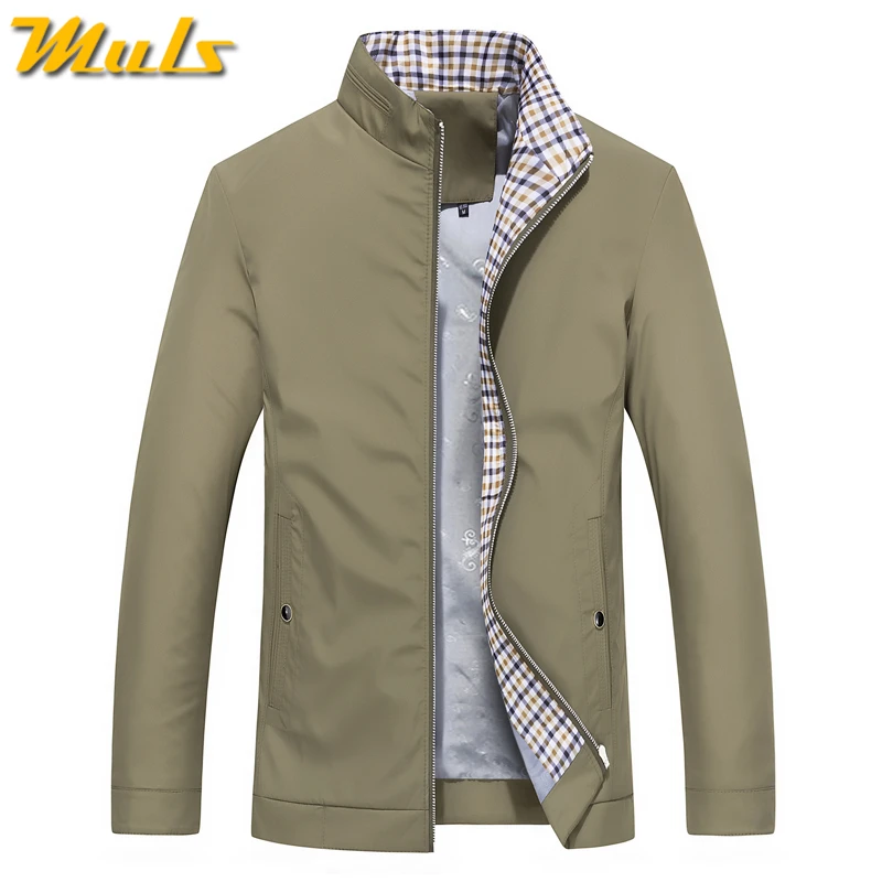 

4XL Autumn Jacket Men Stand Collar Spring Business Male Jackets Coat Man jacket Plus Size Brands Shopping Week Clothing DropShip