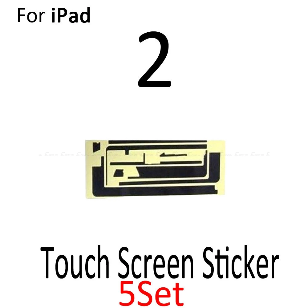 5 комплектов, новинка, пластиковая рамка со средней рамкой, 3 м, клейкая наклейка для iPad 3 4, сенсорный экран, клейкая лента для iPad Air 2 Mini 1 2 3