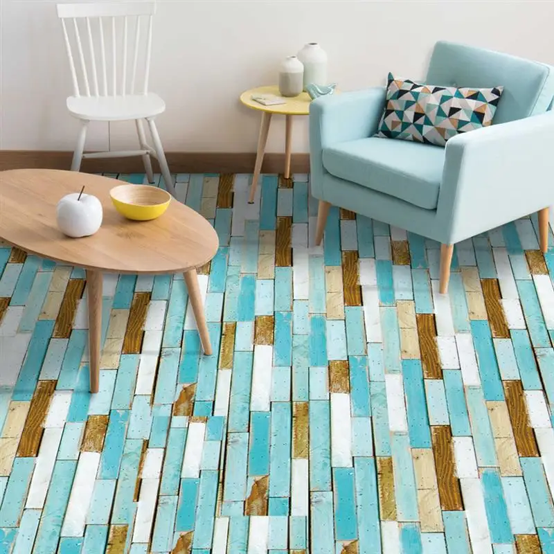 Floor Sticker Imitation Wood Self-adhesive Waterproof Tile Bathroom Decoration Wallpaper DIY Kitchen Wall Stickers 20*300CM#4 Floor Sticker Imitation Wood Self-adhesive Waterproof Tile Bathroom Decoration Wallpaper DIY Kitchen Wall Stickers 20*300CM#4