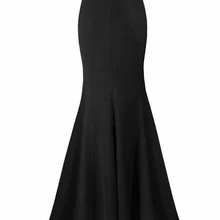 Винтажная Осенняя юбка с рыбьим хвостом размера плюс, длинная узкая кружевная юбка