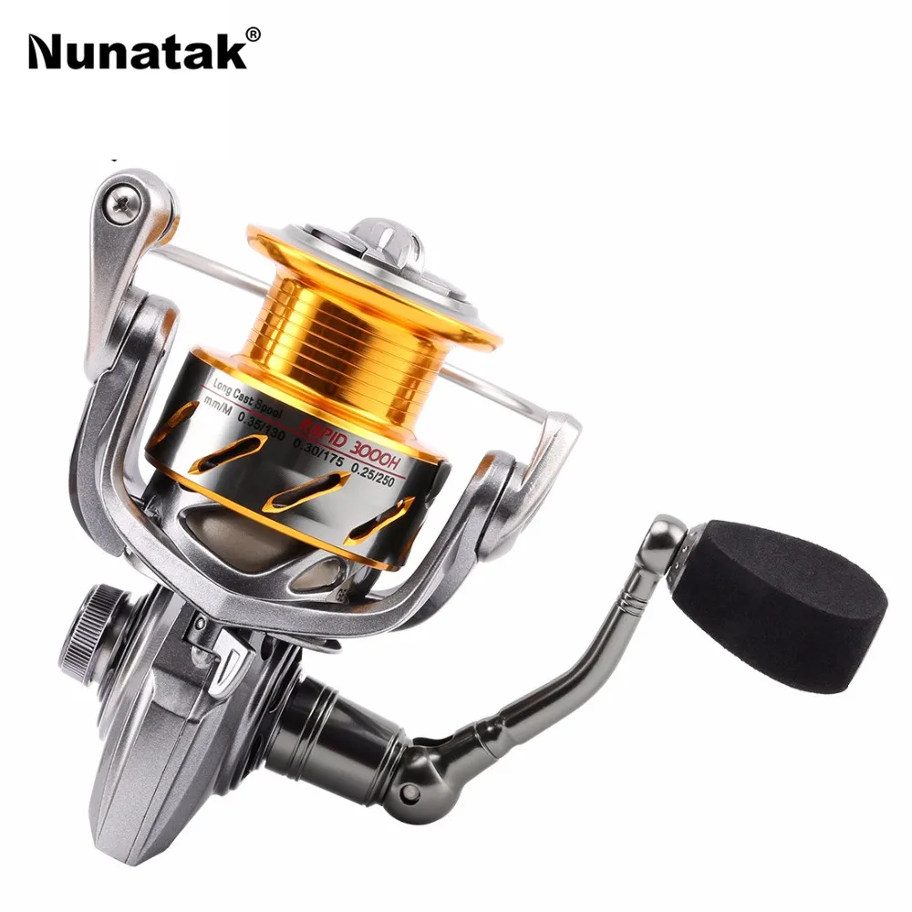 NunataK 2017 fast 3000 h 4000 h 5000 6000 spindle fishing reels 6.2 1