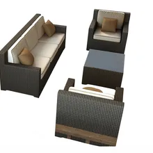 Г. Лидер продаж Калифорнийский стиль открытый ПВХ мебель из ротанга