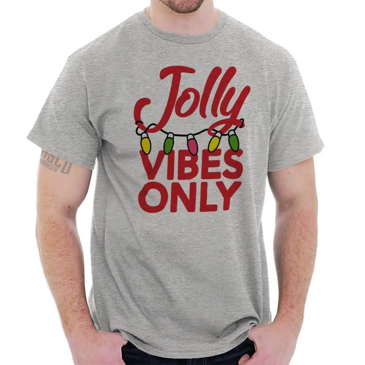 Jolly Vibes/только Рождественские огни милый подарок для мамы дамы футболка летняя