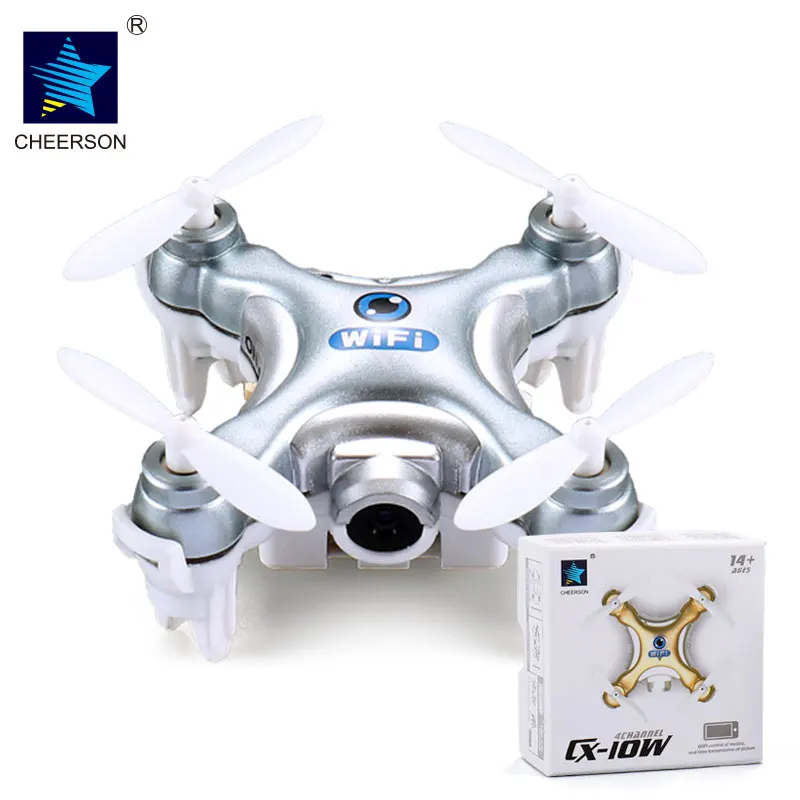 Cheerson cx-10w Радиоуправляемый квадрокоптер WI-FI FPV-системы Камера 3D флип 4ch cx10