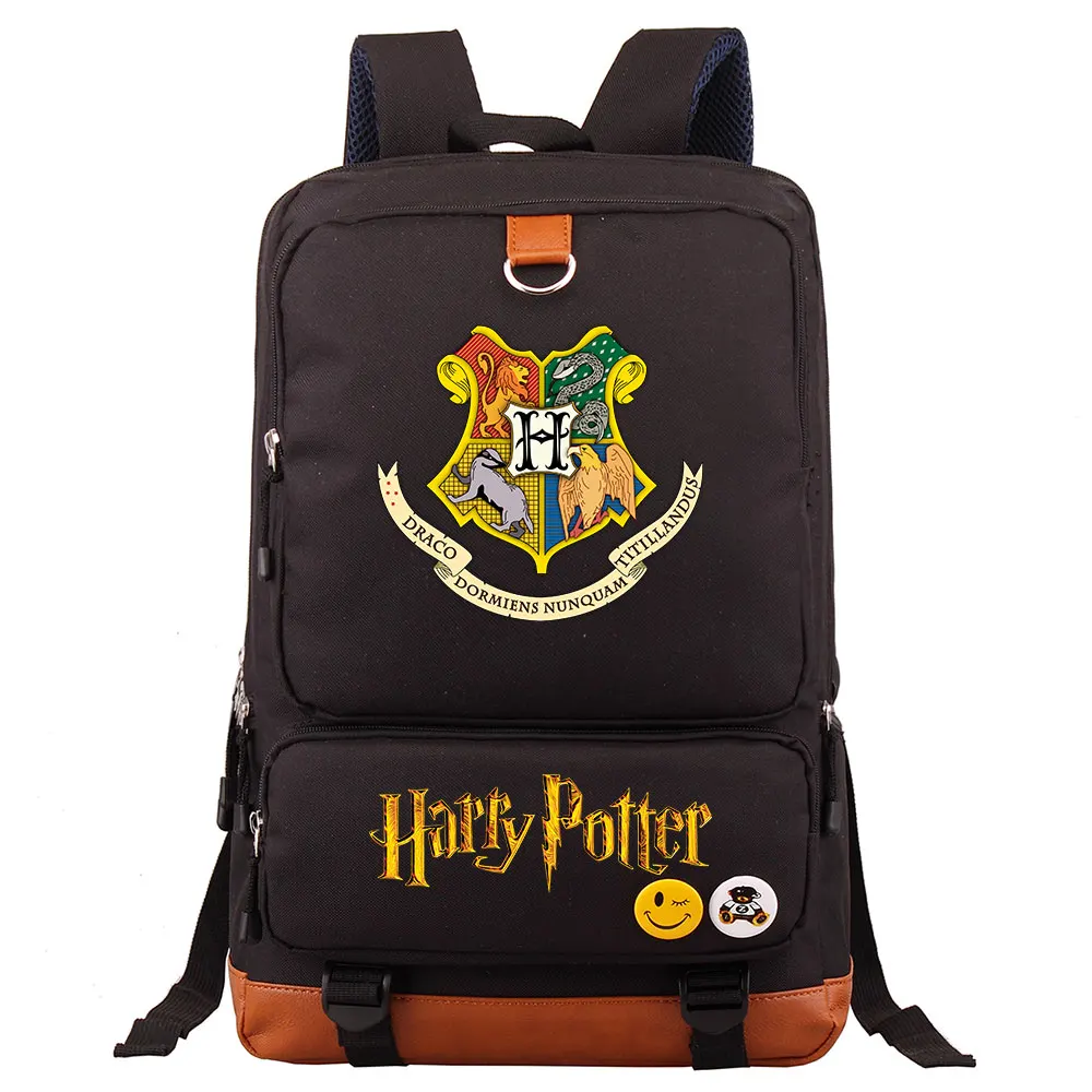 Волшебный Хогвартс hp значок в виде буквы Гриффиндор для мальчиков и девочек школьная сумка для женщин Bagpack подростков лоскутное холст