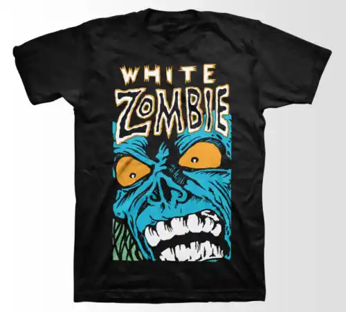 Vintage Tee shirtsshort рукавом экипаж шеи мужские Белый Зомби Синий Монстр Размер S чтобы 3XL