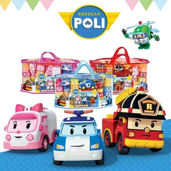 

Robocar Poli 57pcs Genuine Korea Kids Toys Robot Building Toy Blocks Figure Kids Bricks Acion Figure Toys For Children Gift