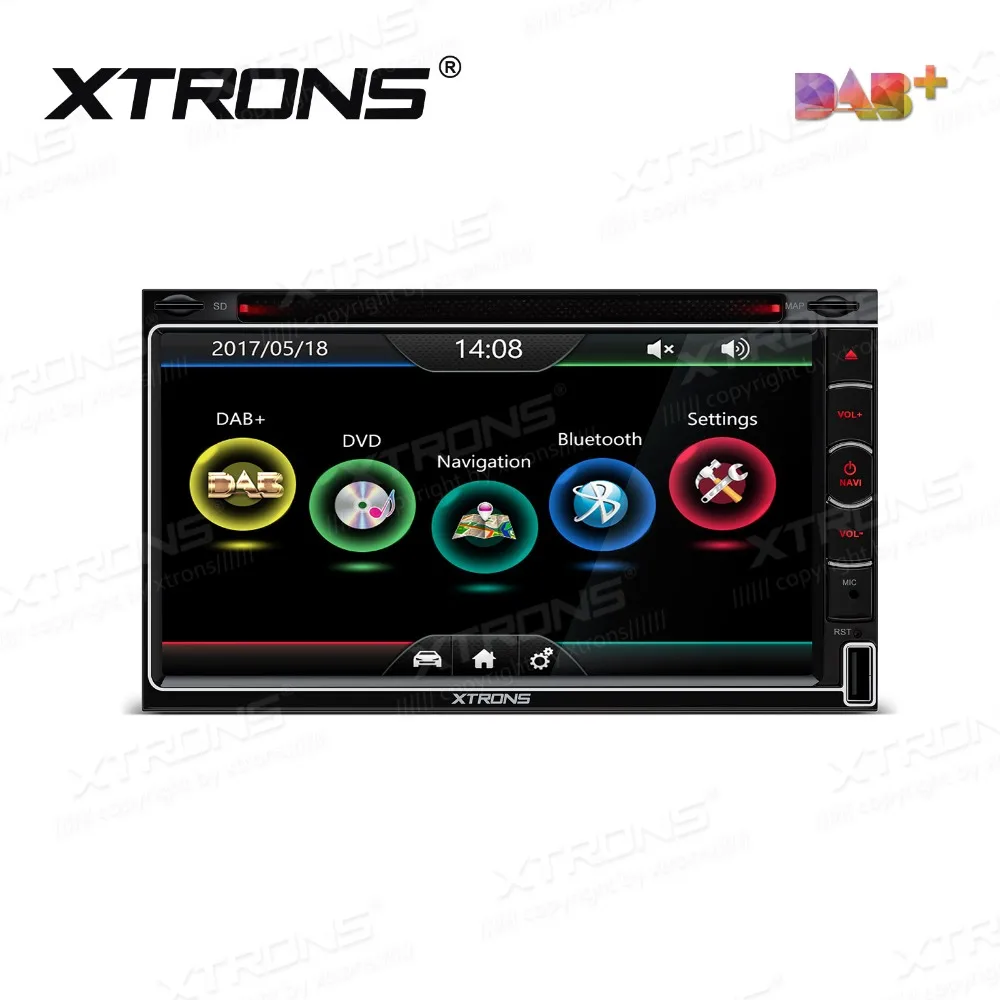 Discount XTRONS 6.95" HD Digital Touch Screen DAB+ Tuner Universal 2 Din Car DVD Player Radio GPS Navigation Screen Mirroring Bluetooth 4 0