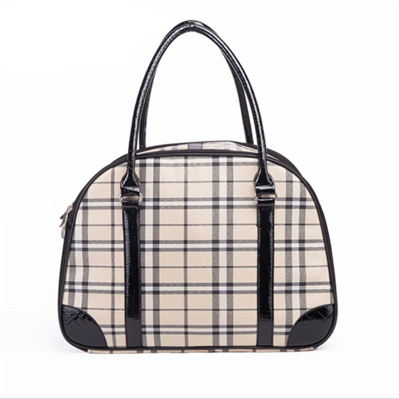 Designer Pet Carrier for Small Dog Travel Luxury PU