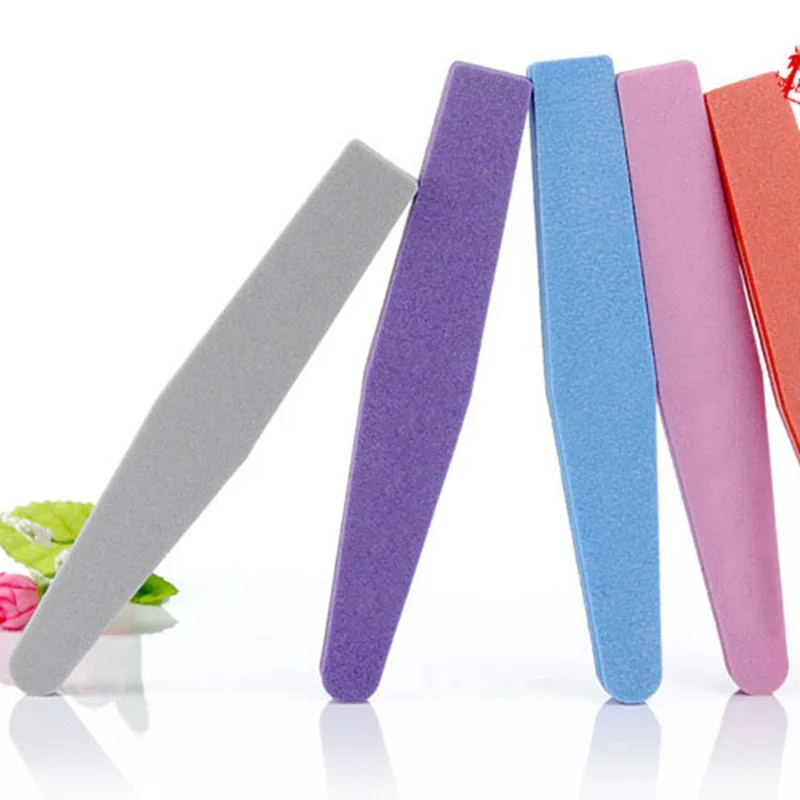 

1Pc/5Pcs/Lot Professional Nail Files Nail Buffer Buffing Slim Thick Nail Makeup Tools Diamond Spong Soft Nail File Mix Color