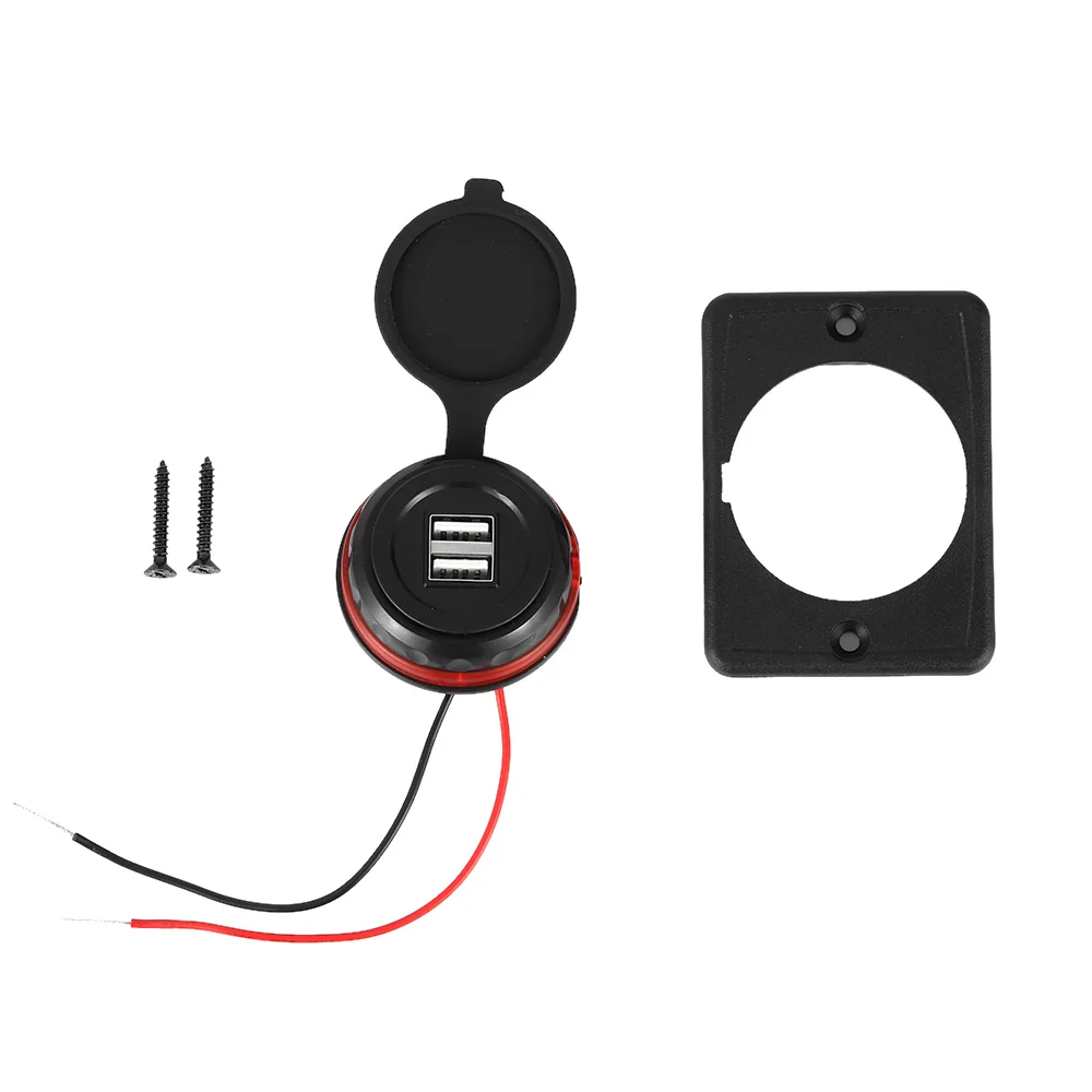 

Universal Car Charger Dual USB 3.1A 12/24V Power Adapter Waterproof Charger USB Socket Plug For Auto Motorcycle Bus