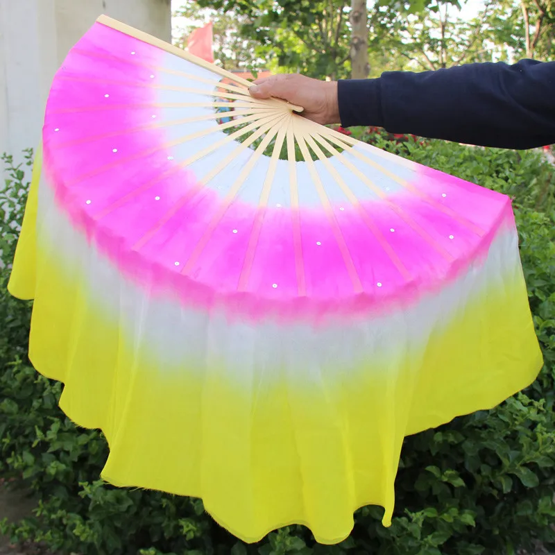 64cm(25") Real Silk Extra Long China Traditional Short Fan Veils