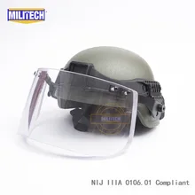MILITECH OD MICH ACH Mich Full Cut NIJ IIIA 3A Twaron баллистический пуленепробиваемый шлем с тактическим козырьком Railband набор
