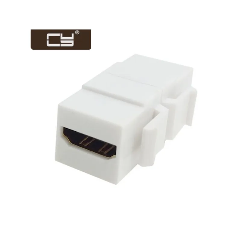 

HDTV 1.4 Snap.in Female to Female F/F Keystone Jack Coupler for Wall Plate White