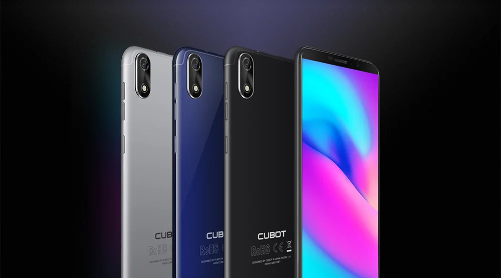 Cubot J3 Face ID телефон Android Go 1 ГБ Оперативная память 16 Гб Встроенная память 5," 18:9 полный Экран MT6580 Quad-Core Dual SIM карты 2000mAh